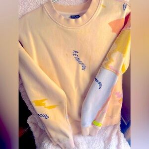 P.E NATION | Womens Patterned Crew Neck Sweater Jumper [ Size XS or AU 8 ]